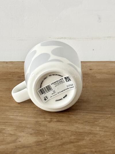 【未使用】marimekko　UNIKKO KAHVIKUPPI　グレー　ゴールド　マグカップ　 画像5
