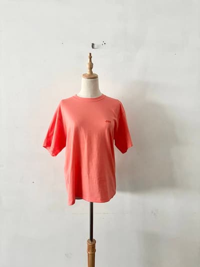 078CITE 半袖Tシャツ　サーモンオレンジ 画像1