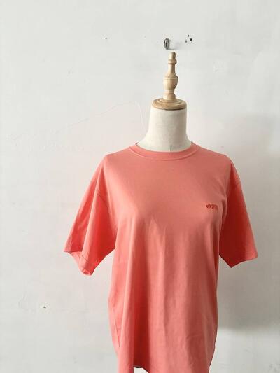 078CITE 半袖Tシャツ　サーモンオレンジ 画像2