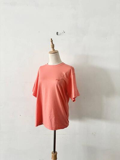 078CITE 半袖Tシャツ　サーモンオレンジ 画像3