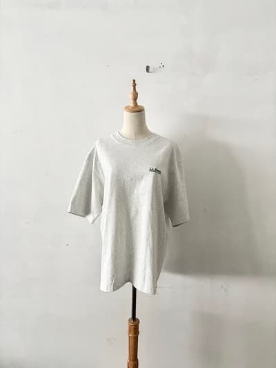 【美品】L.L.Bean ワンポイント刺繍ロゴ Tシャツ ライトグレー M 画像1