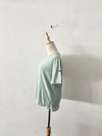 MidiUmi  ミントグリーン Tシャツ コットン100% カジュアル レディース Fサイズ 画像3