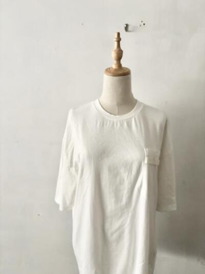 GRAMICCI  ホワイト Tシャツ ポケット付き コットン100% レディース Mサイズ 画像3