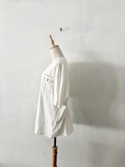 GRAMICCI  ホワイト Tシャツ ポケット付き コットン100% レディース Mサイズ 画像6