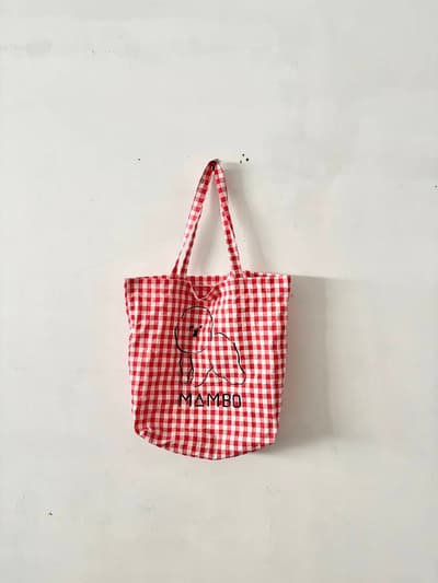 【美品】MAMBO ギンガムチェック トート　クラスカ 画像1