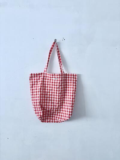 【美品】MAMBO ギンガムチェック トート　クラスカ 画像4