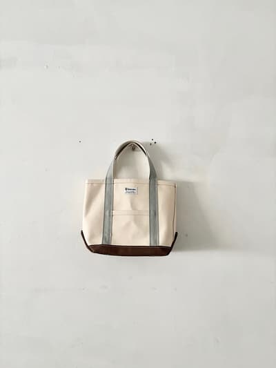 【美品】オーシバル キャンバス ミニトートバッグ バイカラー コットン 画像1