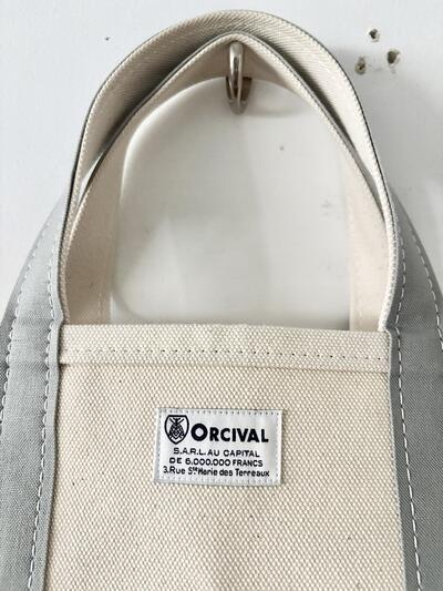 【美品】オーシバル キャンバス ミニトートバッグ バイカラー コットン 画像3