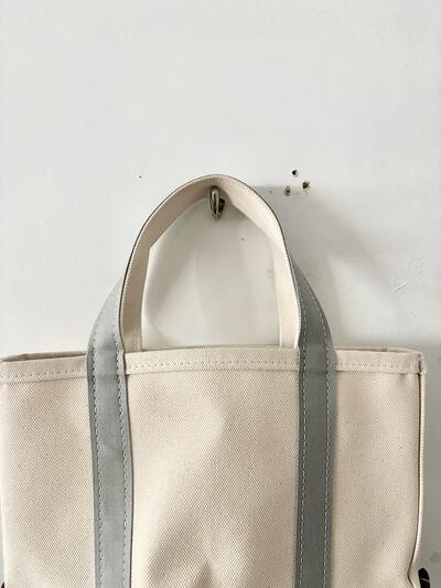 【美品】オーシバル キャンバス ミニトートバッグ バイカラー コットン 画像5