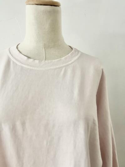 YLEVE バルーンスリーブ ロングTシャツ ピンク 画像3
