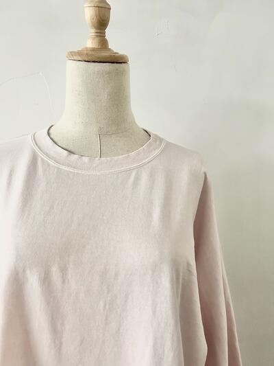 YLEVE バルーンスリーブ ロングTシャツ ピンク 画像4