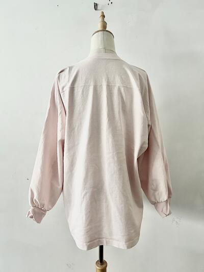 YLEVE バルーンスリーブ ロングTシャツ ピンク 画像7