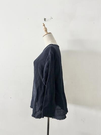 JOURNAL STANDARD LUXE リネンコットン プルオーバー カットソー 画像5