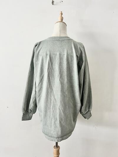 YLEVE バルーンスリーブ ロングTシャツ よもぎ 画像6