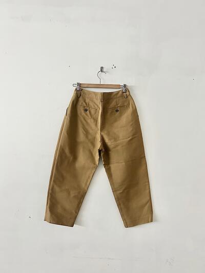 【美品】MACKINTOSH PHILOSOPHY コットン タック テーパード パンツ ベージュ 画像6