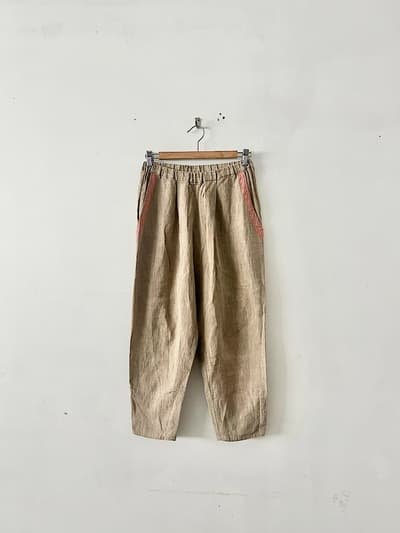jestilo リネン イージー テーパード パンツ ベージュ 画像1