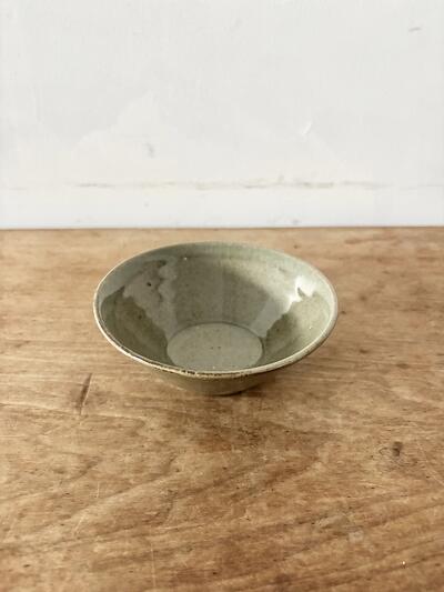 【美品】田谷直子　台形鉢　灰釉グリーン　2　 画像2