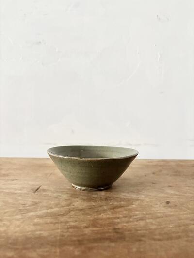 【美品】田谷直子　台形鉢　灰釉グリーン　2　 画像4