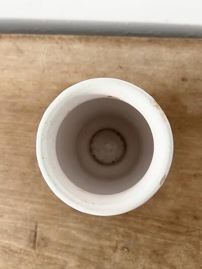 フランス アンティーク 陶器ポット 花柄 画像8