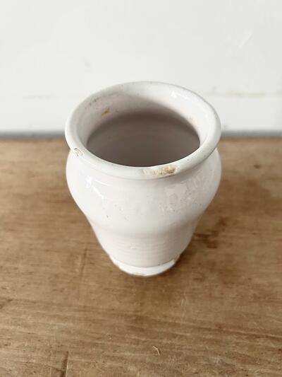 フランス アンティーク 陶器ポット 花柄 画像9