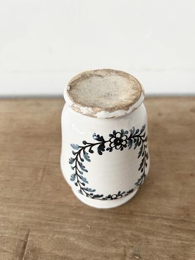 フランス アンティーク 陶器ポット 花柄 画像10
