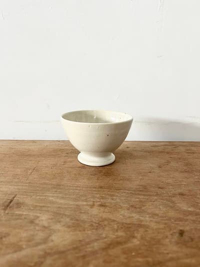 【美品】土本製陶所 カフェオレボウル 陶器 白 画像1
