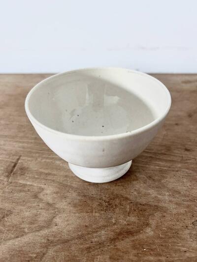 【美品】土本製陶所 カフェオレボウル 陶器 白 画像3