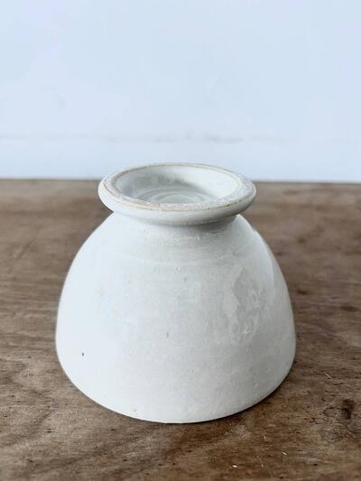 【美品】土本製陶所 カフェオレボウル 陶器 白 画像5