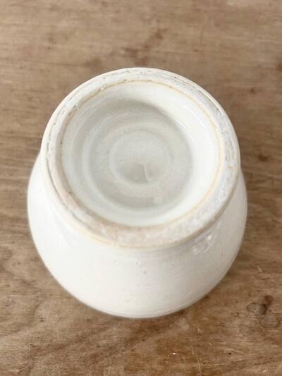 【美品】土本製陶所 カフェオレボウル 陶器 白 画像6