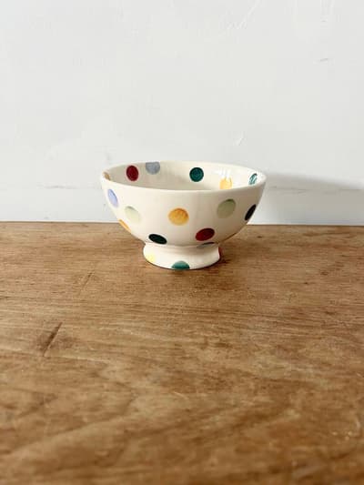 【美品】Emma Bridgewater ドット柄 カフェオレ ボウル　① 画像1