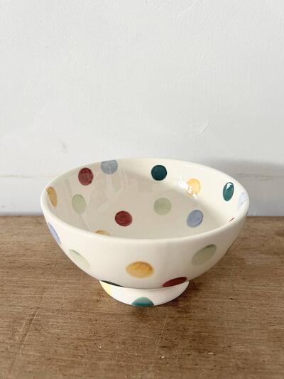 【美品】Emma Bridgewater ドット柄 カフェオレ ボウル　① 画像2