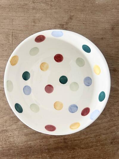 【美品】Emma Bridgewater ドット柄 カフェオレ ボウル　① 画像3