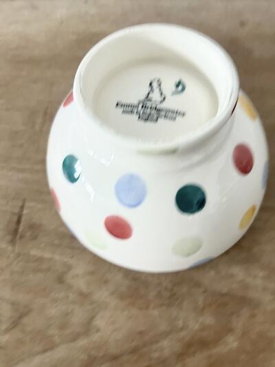 【美品】Emma Bridgewater ドット柄 カフェオレ ボウル　① 画像5