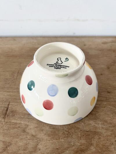 【美品】Emma Bridgewater ドット柄 カフェオレ ボウル　① 画像6