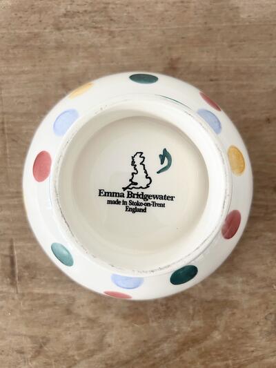 【美品】Emma Bridgewater ドット柄 カフェオレ ボウル　① 画像7