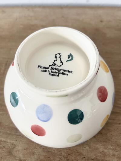 【美品】Emma Bridgewater ドット柄 カフェオレ ボウル　① 画像8