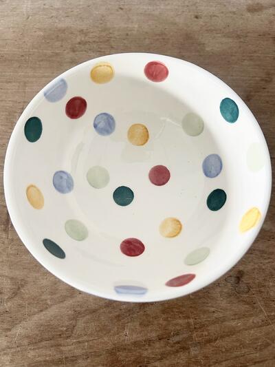【美品】Emma Bridgewater ドット柄 カフェオレ ボウル　① 画像9