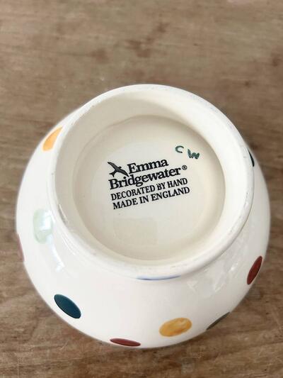 【美品】Emma Bridgewater ドット柄 カフェオレ ボウル　② 画像6