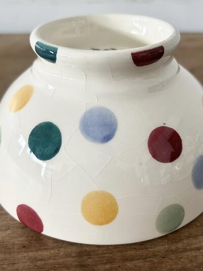 【美品】Emma Bridgewater ドット柄 カフェオレ ボウル　③ 画像9