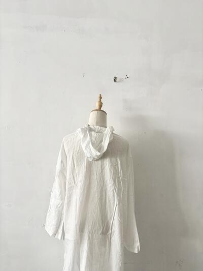 JOURNAL STANDARD relume　フード付きワンピース 白 麻混 F 画像10