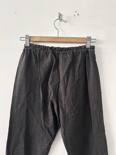 わざわざ コットン イージーパンツ ダークブラウン 画像6