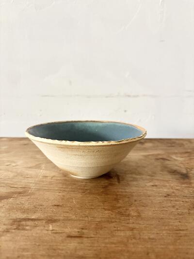 【美品】安部太一 器 ボウル 鉢 青 ブルー 作家物 陶器 画像4