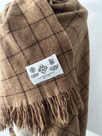 【美品】オールドマンズテーラー　ブランケット BLANKET タータンチェック 画像3