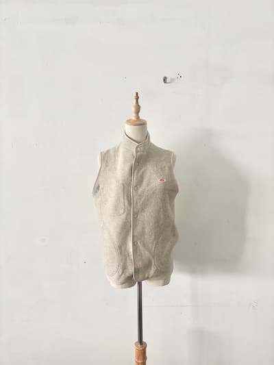 DANTON ダントン フリースベスト 36 ベージュ 画像1