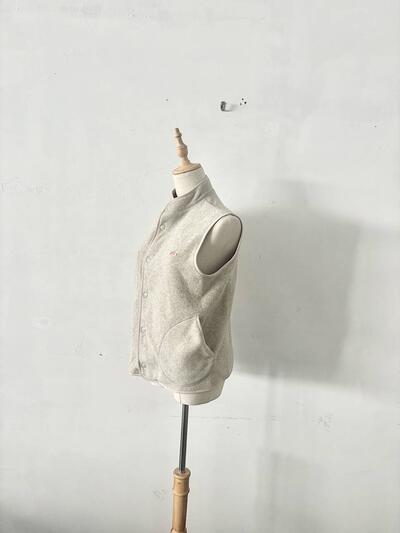 DANTON ダントン フリースベスト 36 ベージュ 画像5