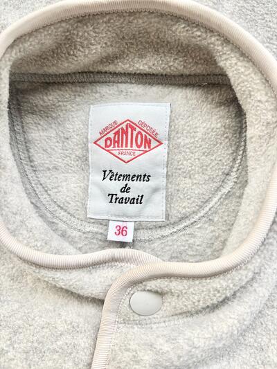 DANTON ダントン フリースベスト 36 ベージュ 画像8