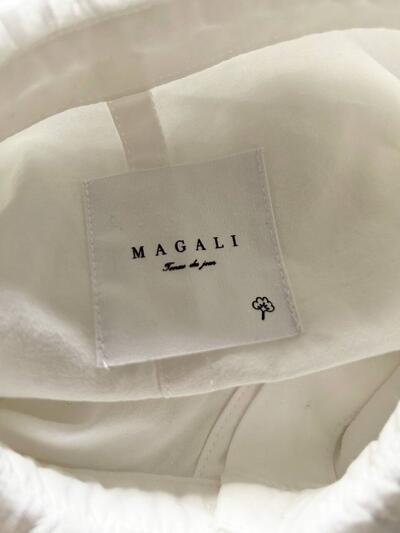 MAGALI フリルカラー コットン ブラウス ホワイト 画像10
