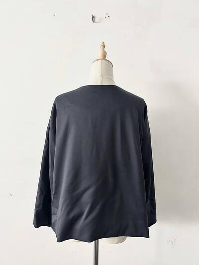 【美品】utilité ウールストレッチ ノーカラー ジャケット ネイビー 画像8