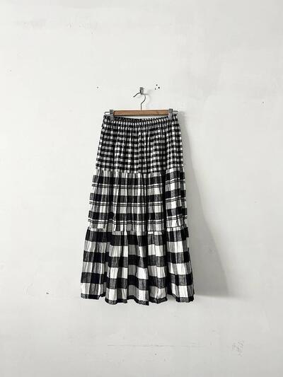Rockmount チェック ティアード ロング スカート 画像1