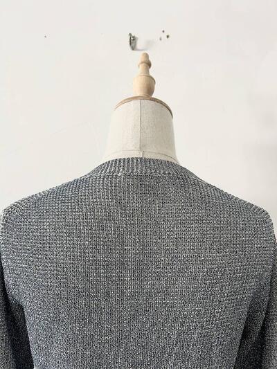 【美品】Ballsey シルバー ラメ ニット カーディガン 画像8
